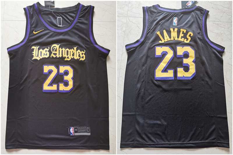 Lakers 23 Lebron James Black City Edition Nike Swingman Jersey,We sell and wholesale Lakers 23 Lebron James Black City Edition Nike Swingman Jersey on line form chian!
